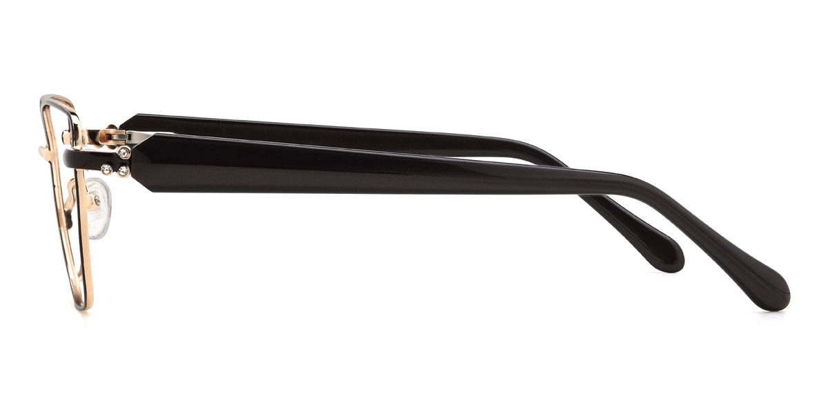 Gold Schwarz Greta Brille - Cat Eye Glasses