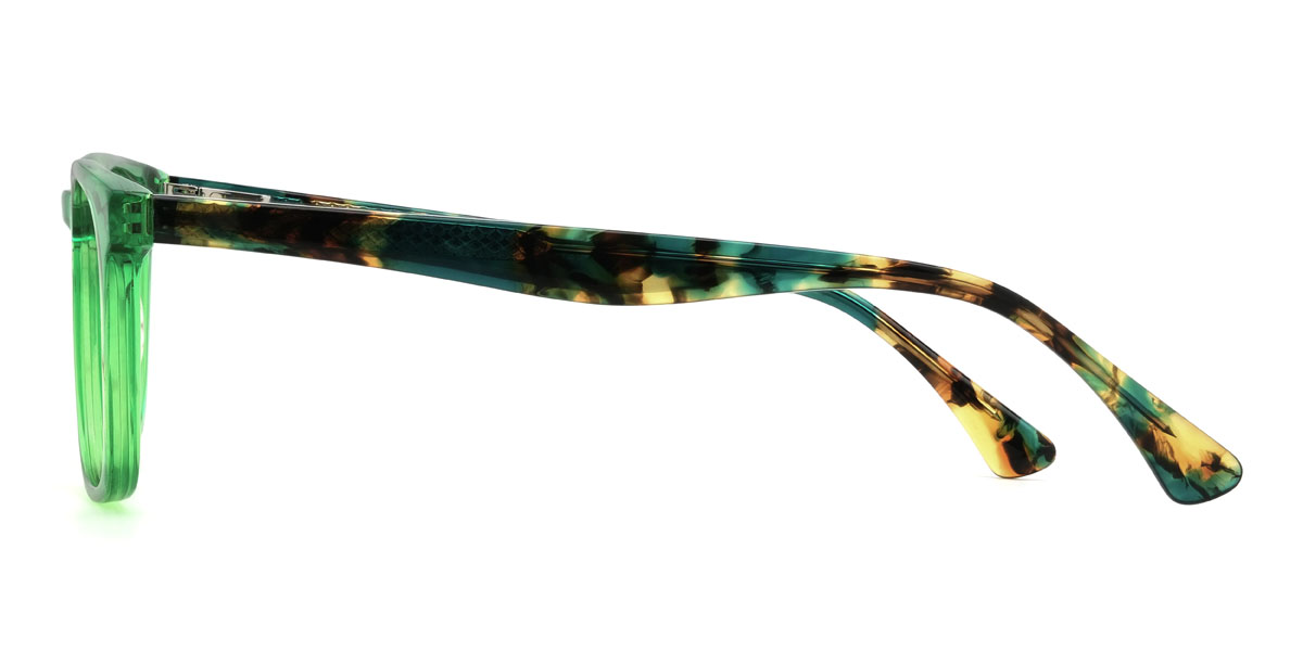 Green Layton Glasses - Rectangle Glasses