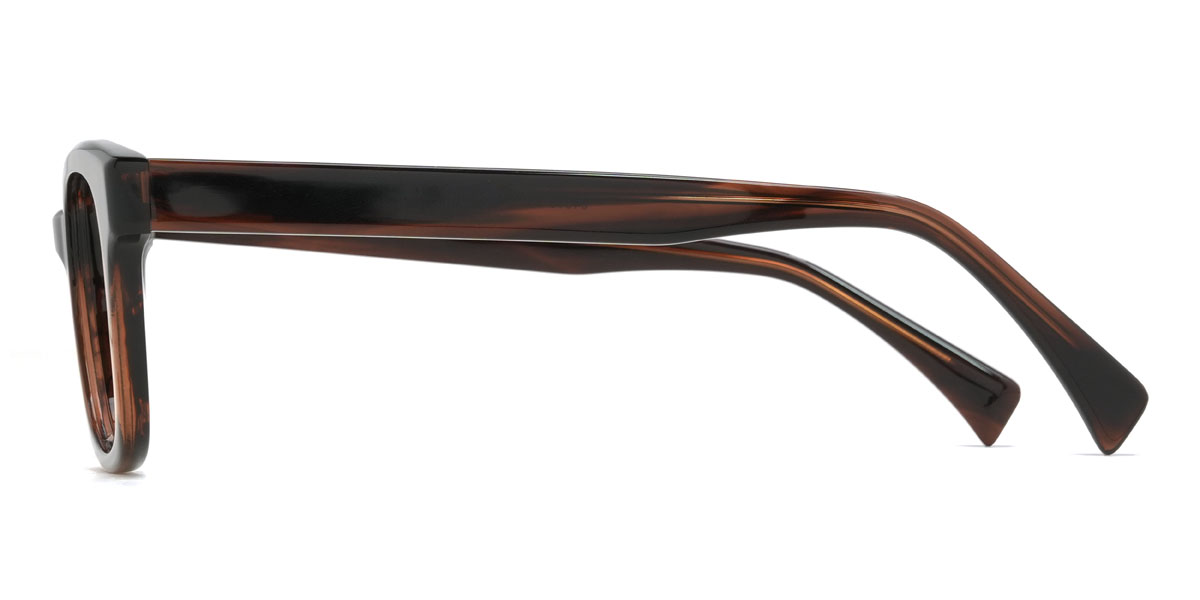 Schwarz Holzmaserung Aleena Brille - Rectangle Glasses
