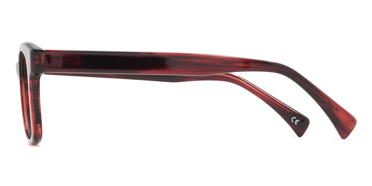 Rot Schildpatt Aleena Brille - Rectangle Glasses