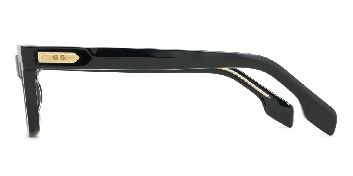 Schwarz Lewis Brille - Rectangle Glasses