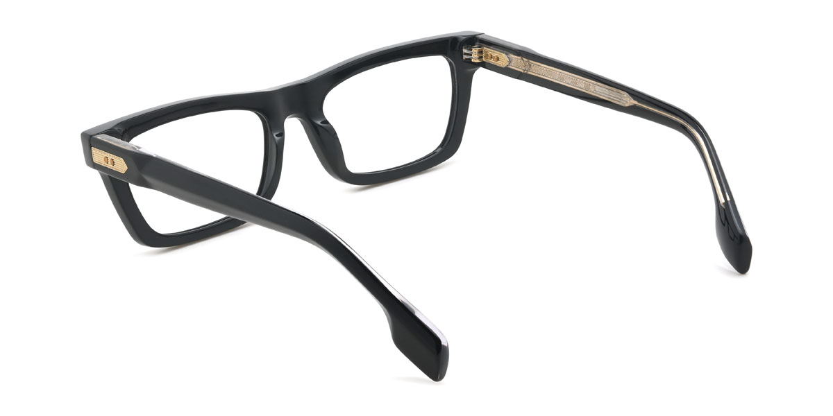 Schwarz Lewis Brille - Rectangle Glasses