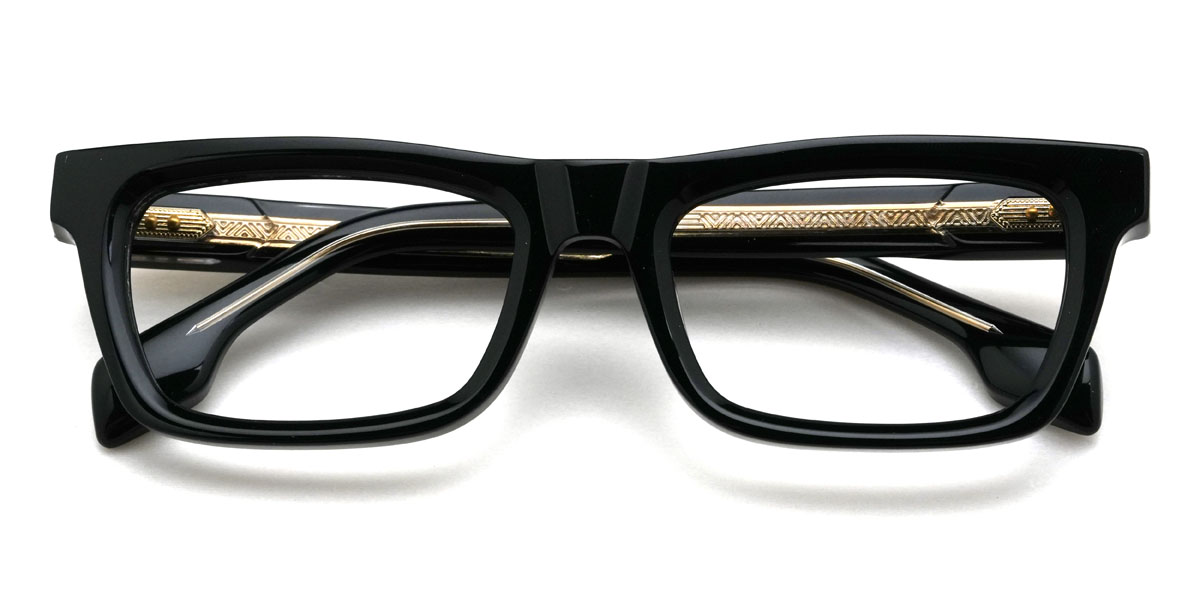 Schwarz Lewis Brille - Rectangle Glasses