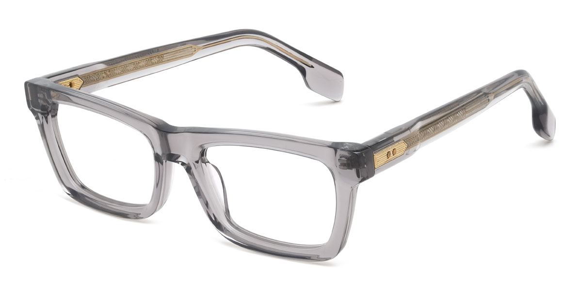Klar Grau Lewis Brille - Rectangle Glasses