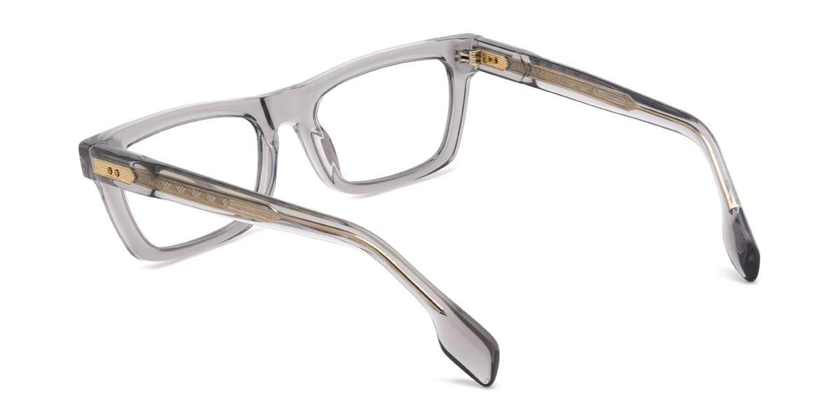 Klar Grau Lewis Brille - Rectangle Glasses