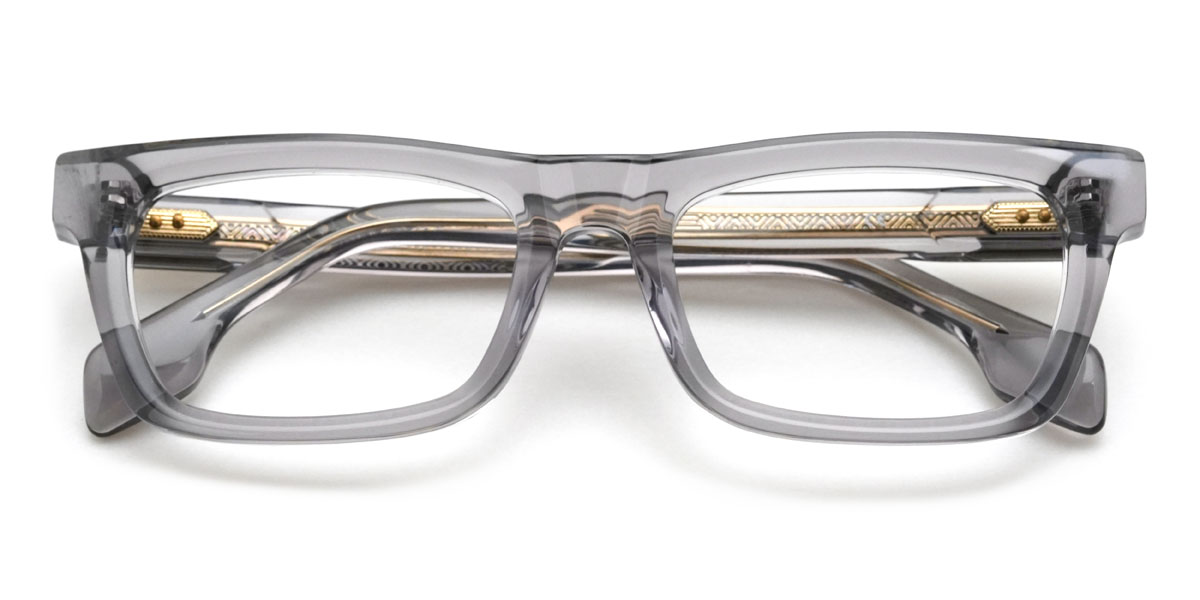 Klar Grau Lewis Brille - Rectangle Glasses