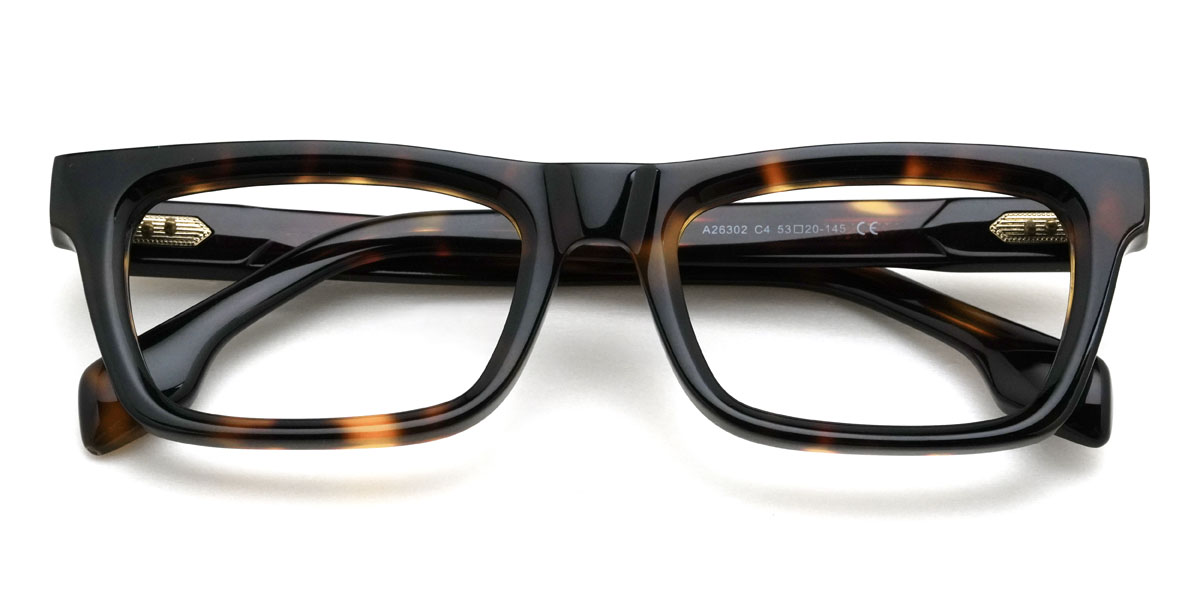 Schildpatt Lewis Brille - Rectangle Glasses