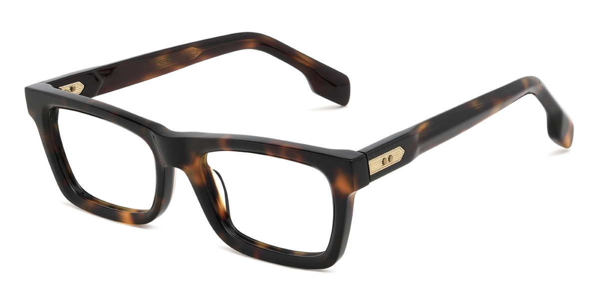 Schildpatt Lewis Brille - Rectangle Glasses