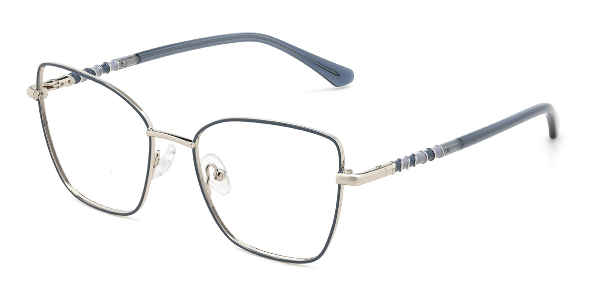 Bleu Guinevere Lunettes - Cat Eye Glasses