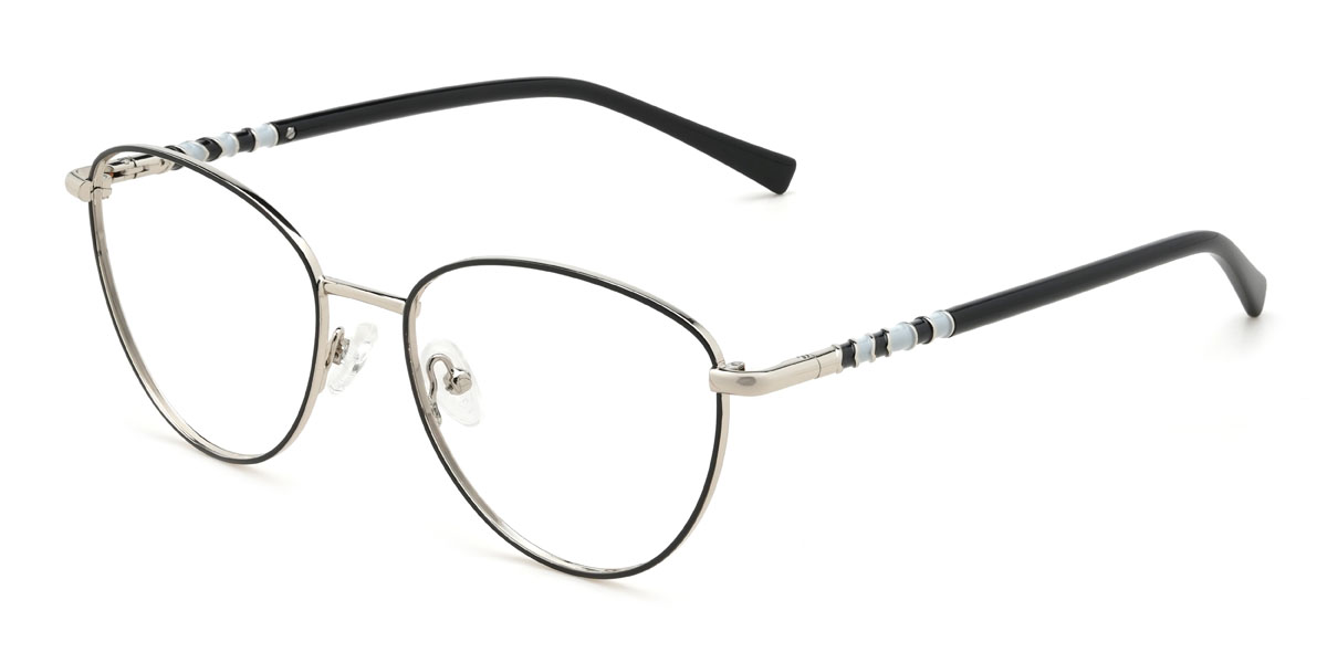 Noir Alisha Lunettes - Oval Glasses