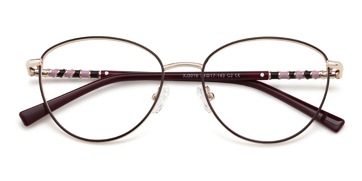 Jujube Rot Alisha Brille - Oval Glasses