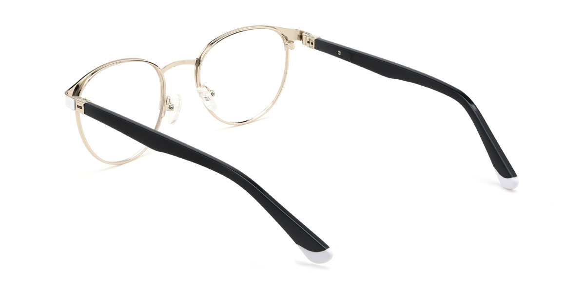 Arany fehér Treasure Szemüveg - Oval Glasses