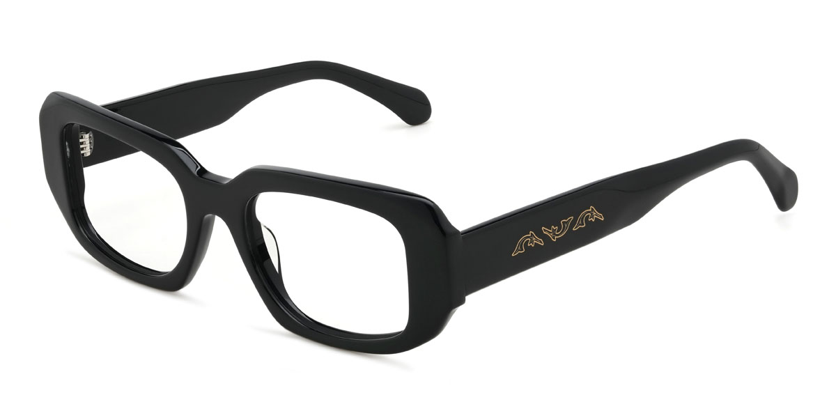 Negro Emberly Gafas - Rectangle Glasses