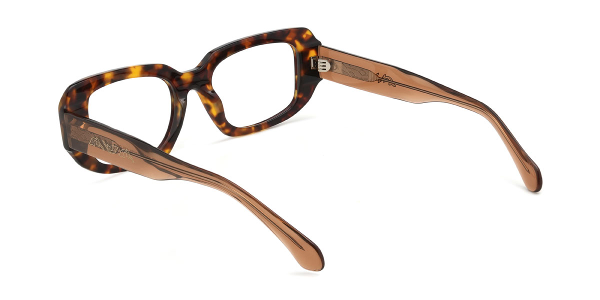 Schildpatt Braun Emberly Brille - Rectangle Glasses