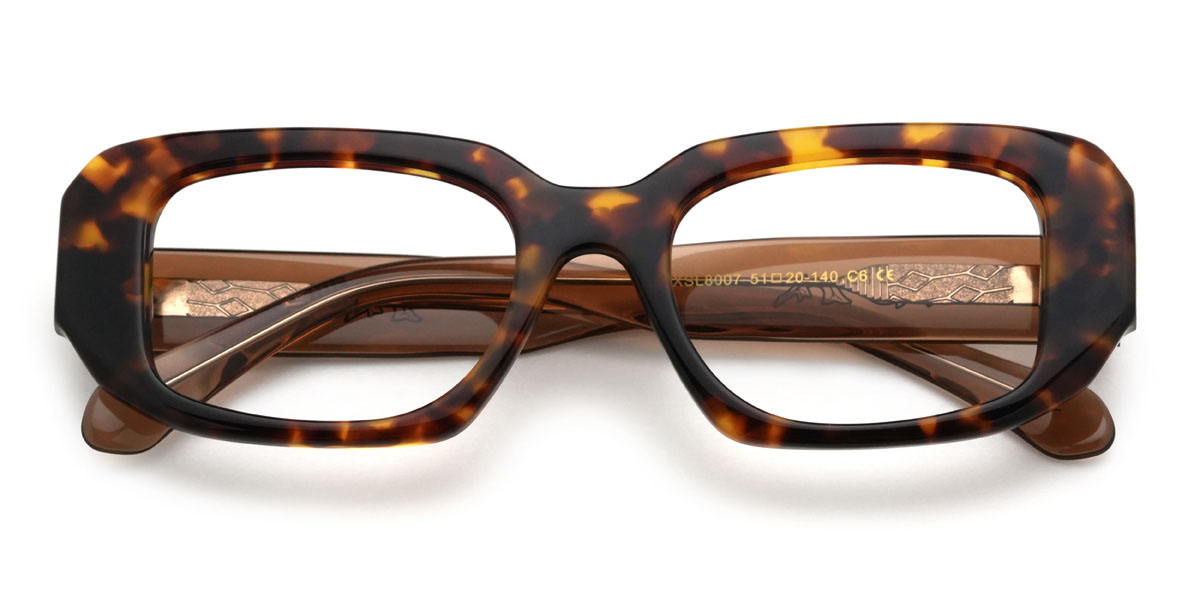 Schildpatt Braun Emberly Brille - Rectangle Glasses