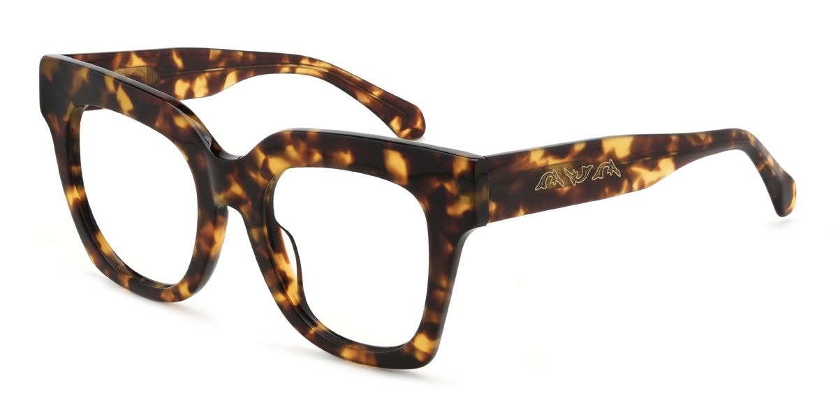 Schildpatt Gunnar Brille - Square Glasses