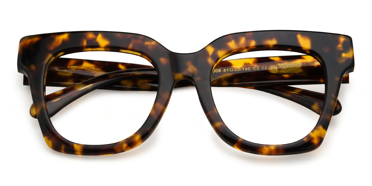 Schildpatt Gunnar Brille - Square Glasses