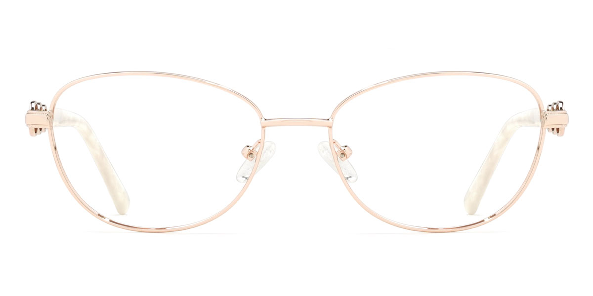 Rose Gold Tiana - Oval Glasses