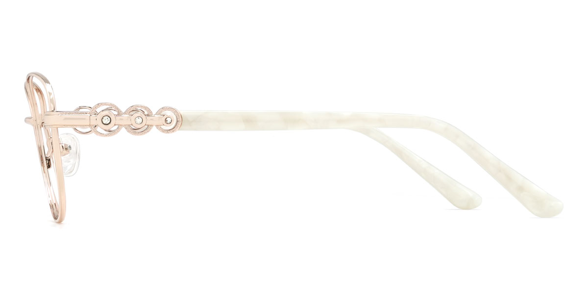 Rose Gold Tiana Glasses - Oval Glasses