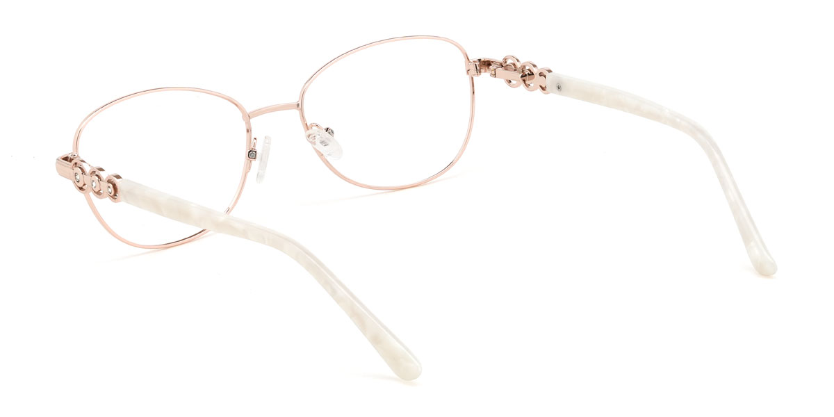 Rose Gold Tiana Glasses - Oval Glasses