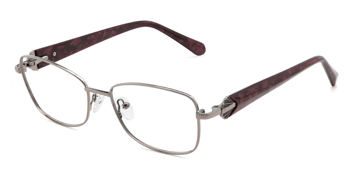 Silber Kasen Brille - Rectangle Glasses