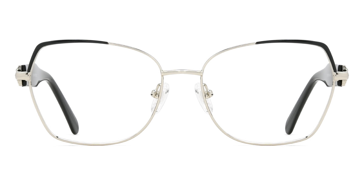Noir Argent Alanna - Rectangle Glasses