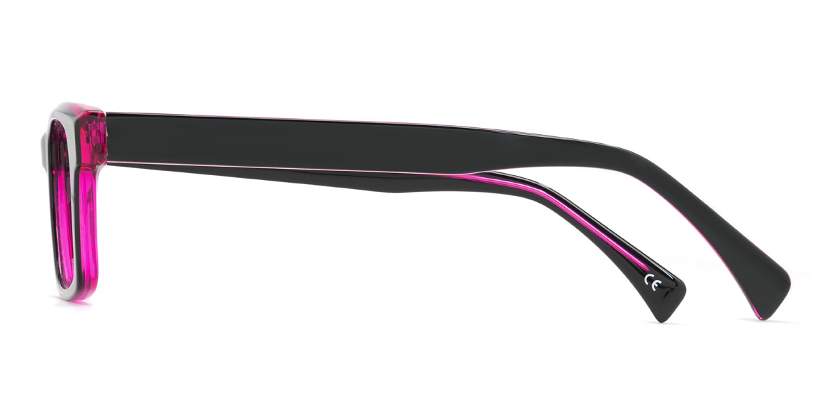 Čierno fialová Hector Okuliare - Rectangle Glasses
