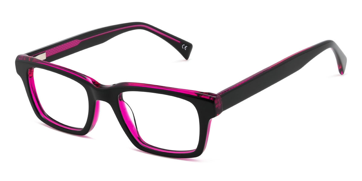 Čierno fialová Hector Okuliare - Rectangle Glasses