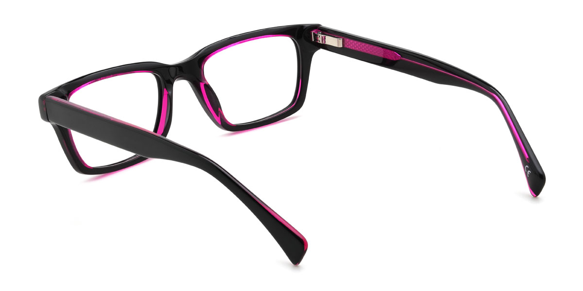 Čierno fialová Hector Okuliare - Rectangle Glasses