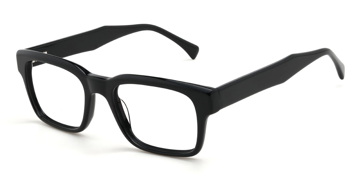 Black Finnley Glasses - Rectangle Glasses