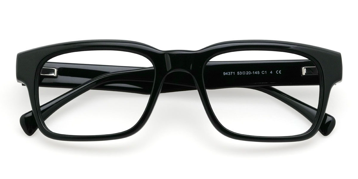 Black Finnley Glasses - Rectangle Glasses