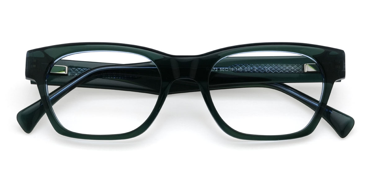 Blue Green Callen Glasses - Rectangle Glasses