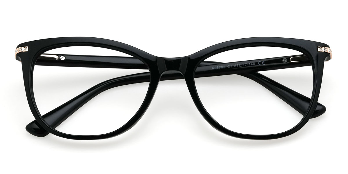 Fekete Rhea Szemüveg - Cat Eye Glasses