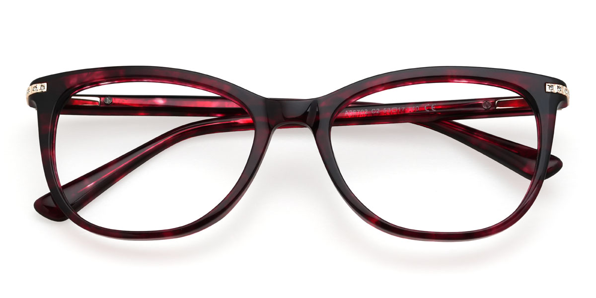 Červená korytnačka Rhea Okuliare - Cat Eye Glasses