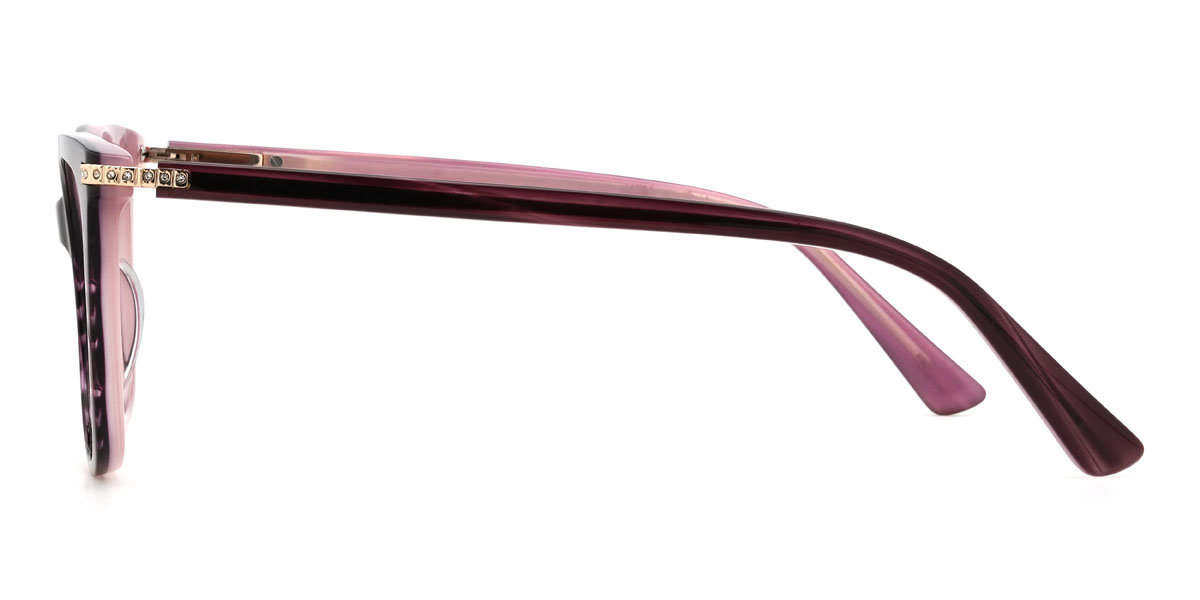 Lila piros teknőspáncél Rhea Szemüveg - Cat Eye Glasses