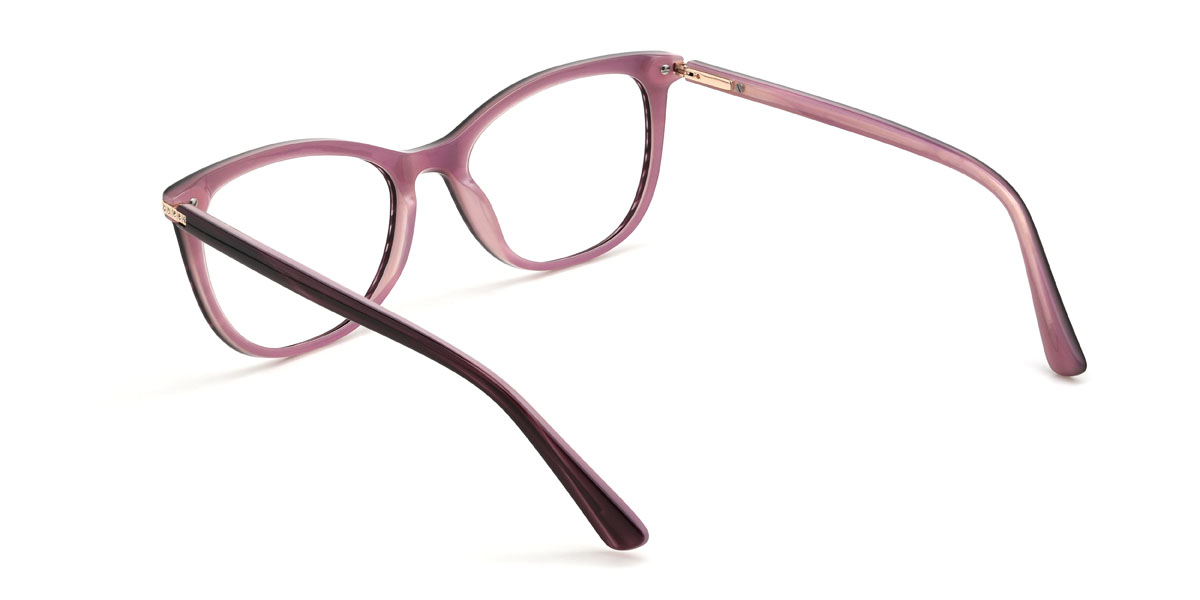 Lila piros teknőspáncél Rhea Szemüveg - Cat Eye Glasses