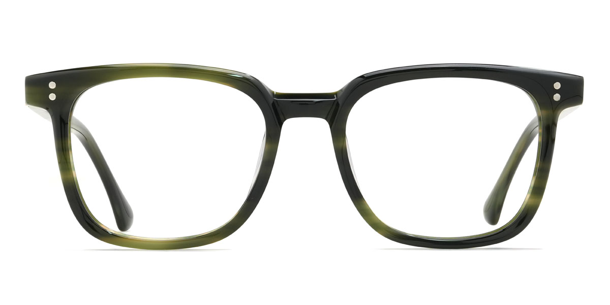 Verde Tartaruga Mustafa - Rectangle Glasses