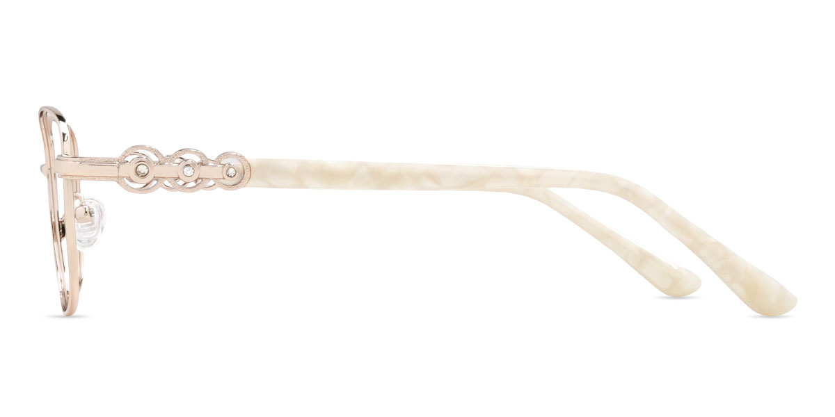 Nude Pink Kiana Brille - Rectangle Glasses