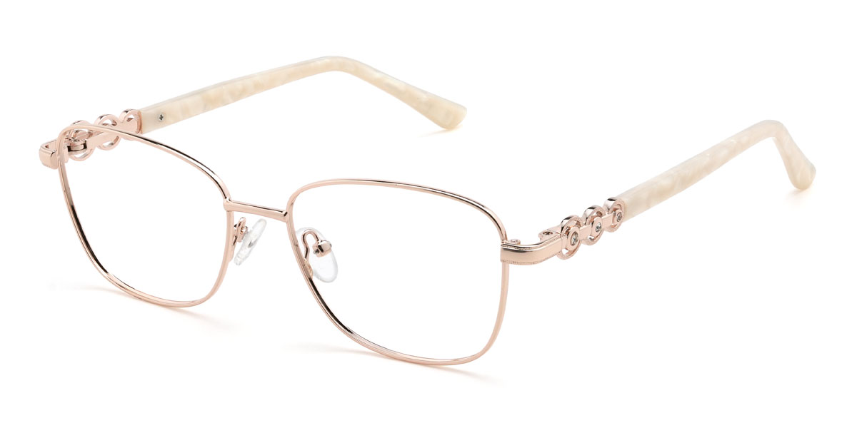 Nude Pink Kiana Brille - Rectangle Glasses