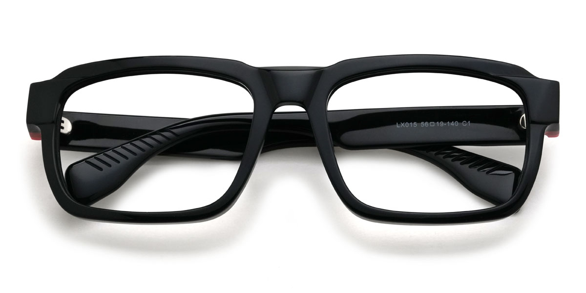 Black Jream Glasses - Rectangle Glasses