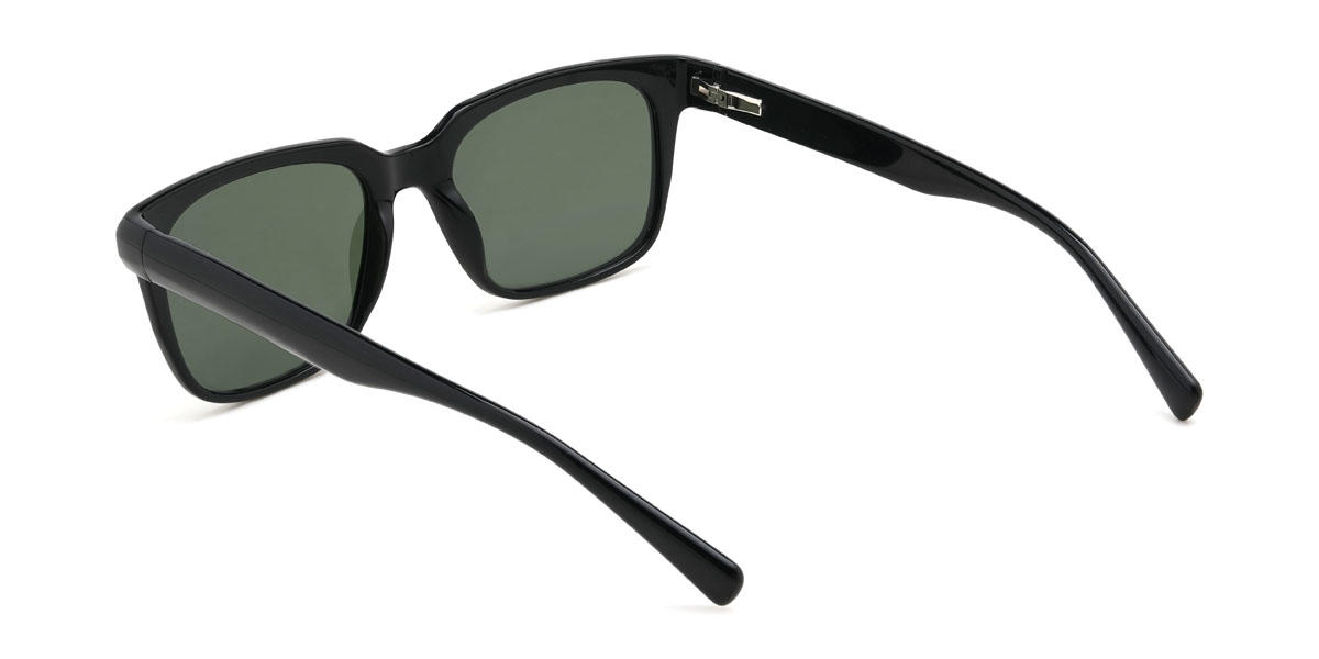 Black Dark Green Braylon Glasses - Rectangle Sunglasses