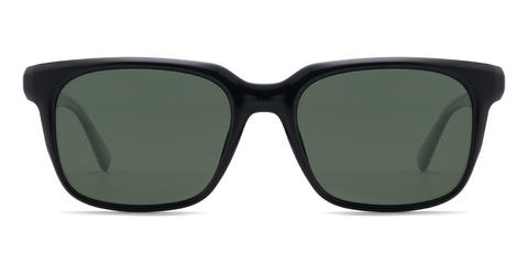 Fekete sötétzöld Braylon - Rectangle Sunglasses