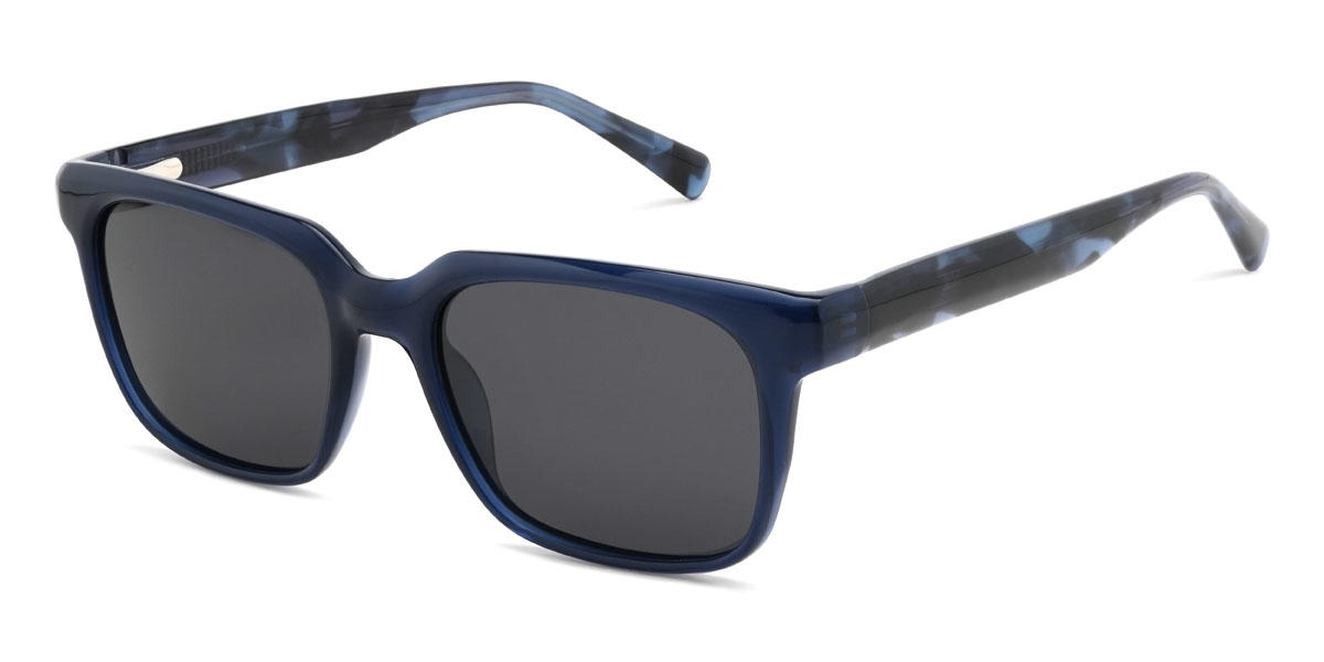 Blue Grey Braylon Glasses - Rectangle Sunglasses