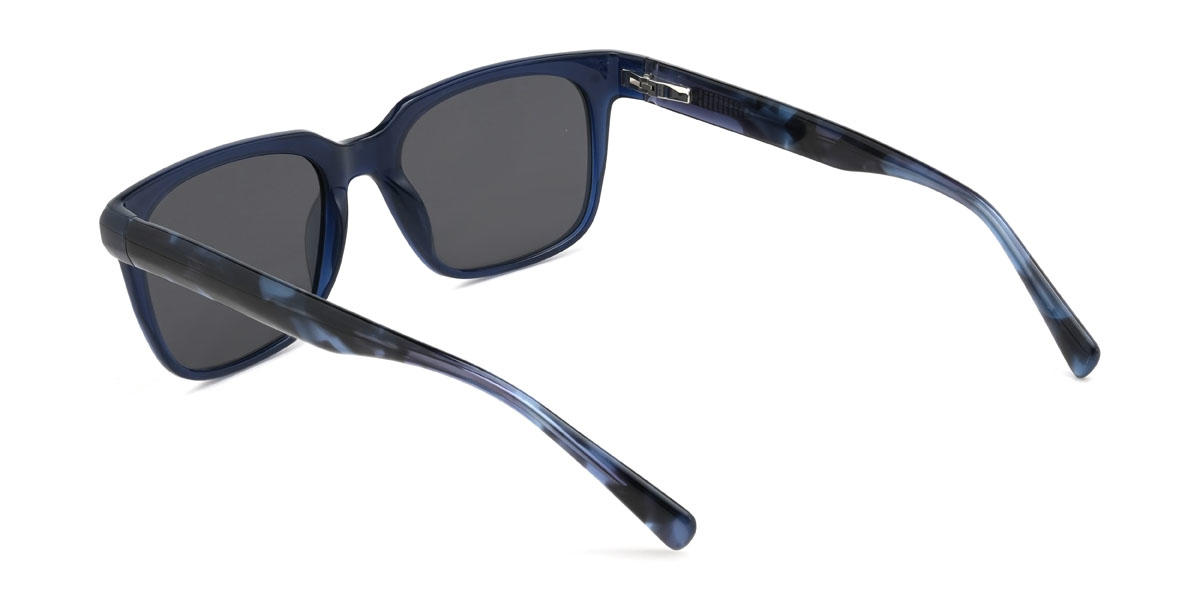 Blue Grey Braylon Glasses - Rectangle Sunglasses