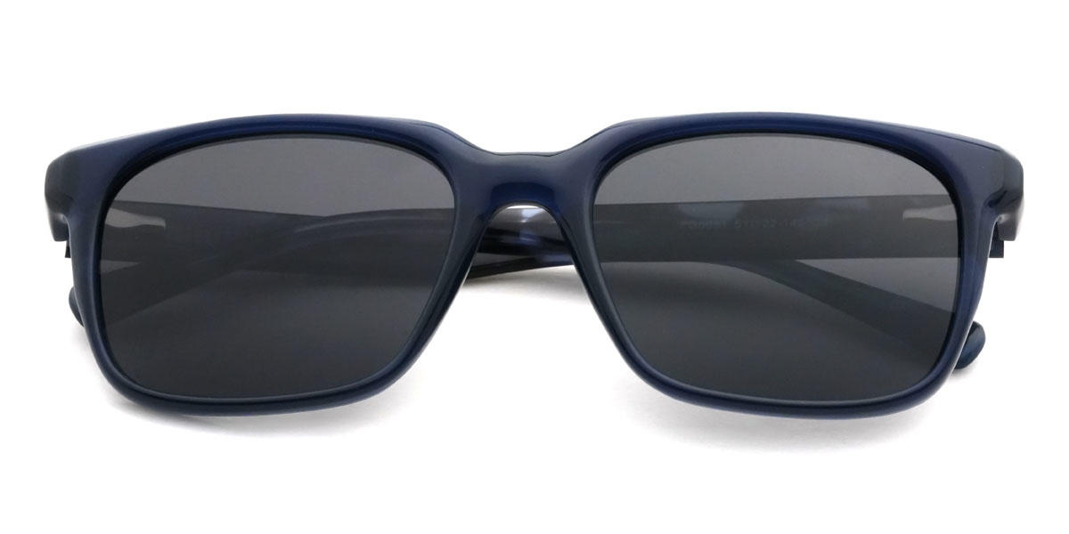 Blue Grey Braylon Glasses - Rectangle Sunglasses