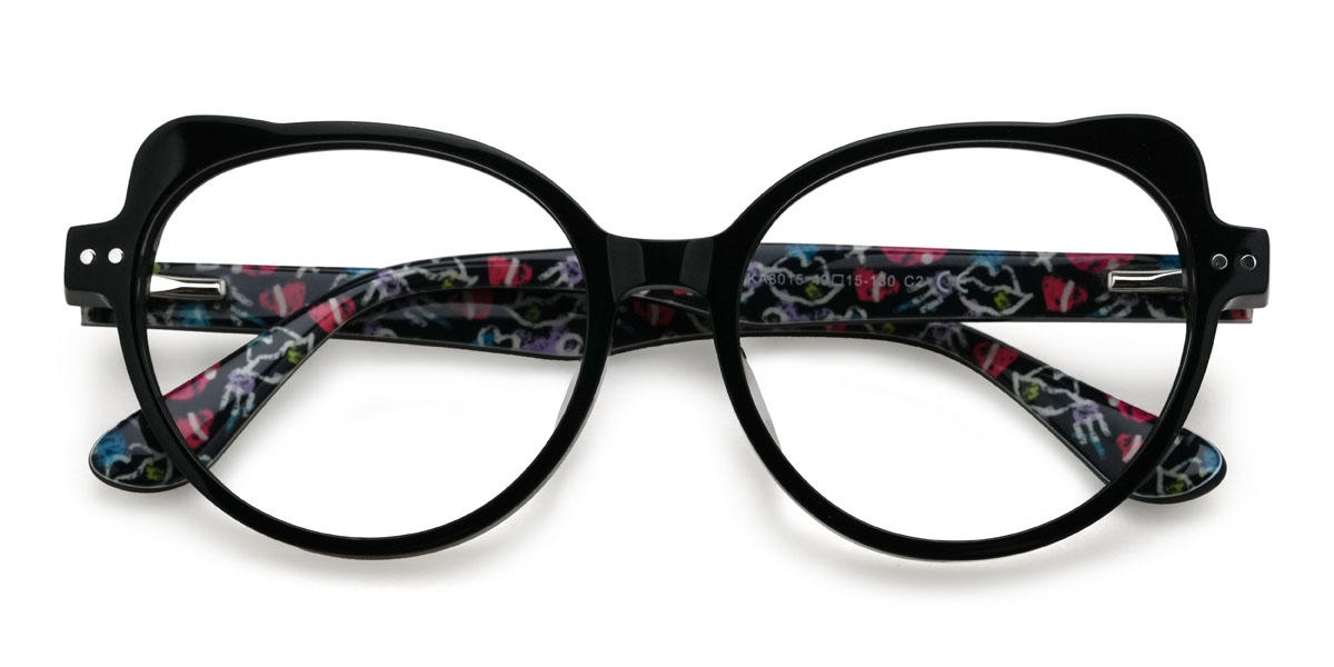 Black Aarya (Age 7-9) Glasses - Kids Glasses