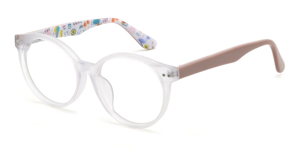 Clear Frosted Jared (Age 7-9) Glasses - Kids Glasses