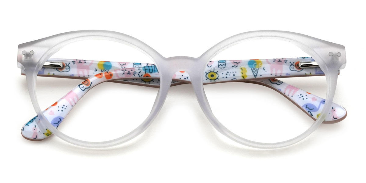 Clear Frosted Jared (Age 7-9) Glasses - Kids Glasses