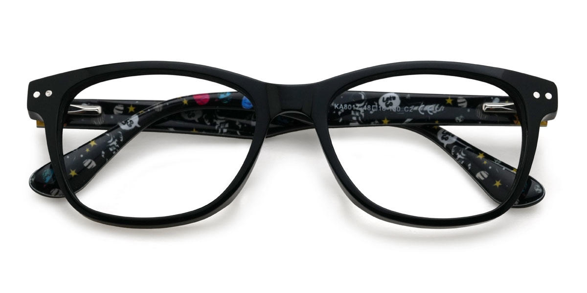 Black Louie (Age 7-9) Glasses - Rectangle Glasses