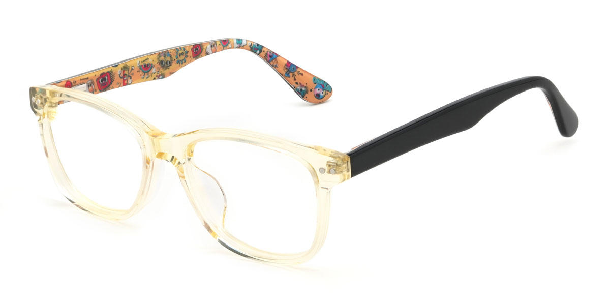 Yellow Louie (Age 7-9) Glasses - Rectangle Glasses